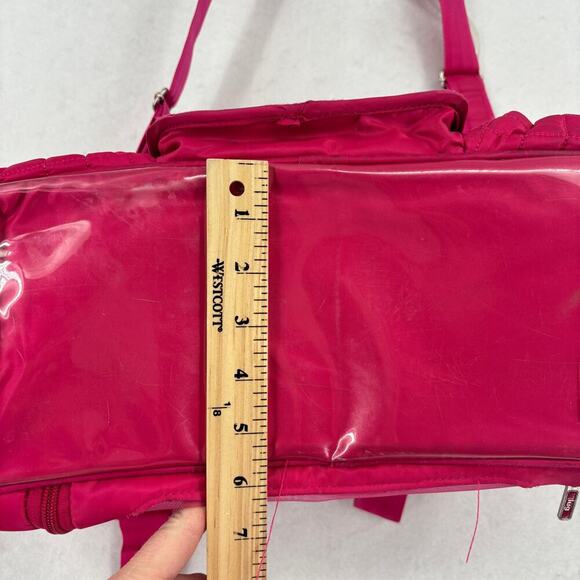Lug Tuk Tuk Carry All Diaper Gym Travel Bag Rose Pink Multiple Pockets - Picture 14 of 15